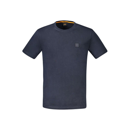 Hugo Boss Blue Cotton Men T-Shirt