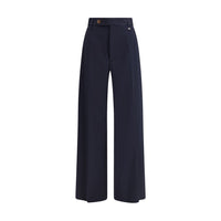 Vivienne Westwood Black Fleece Wool Casual Pants