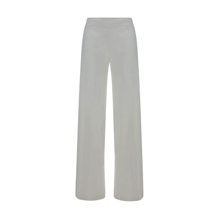 Avenue Montaigne White Rayon Casual Pants