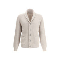 Brunello Cucinelli Beige Cotton Cardigan
