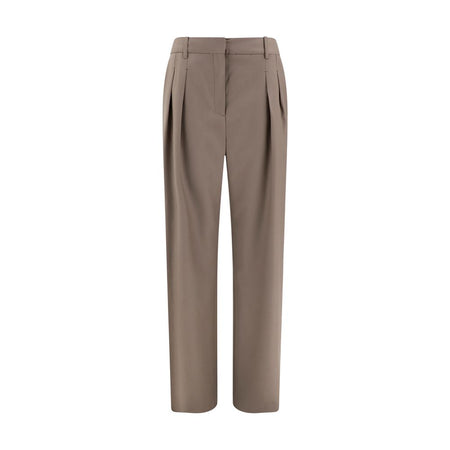Loulou De Saison Bicolor Fleece Wool Flared Pants