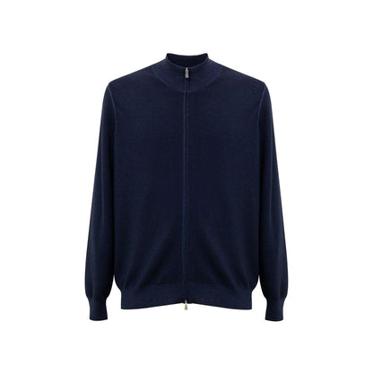Gran Sasso Blue Wool T-Shirt
