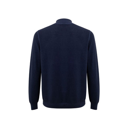 Gran Sasso Blue Wool T-Shirt
