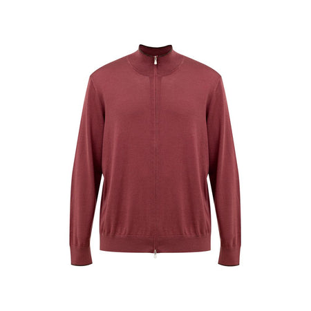 Gran Sasso Red Silk T-Shirt