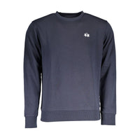 La Martina Blue Cotton Sweater