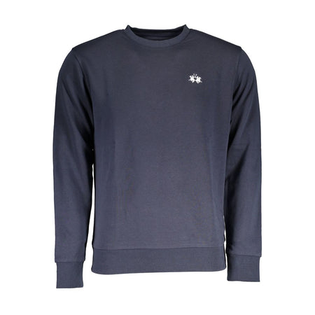 La Martina Blue Cotton Sweater
