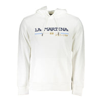 La Martina White Cotton Men Sweater