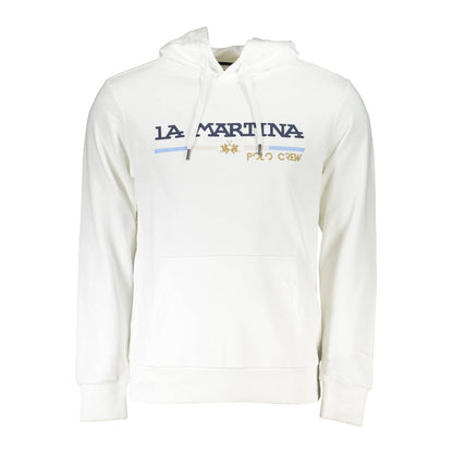 La Martina White Cotton Men Sweater