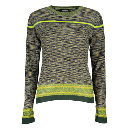 Desigual Green Cotton Sweater