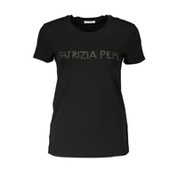 Patrizia Pepe Black Organic Cotton Women T-Shirt