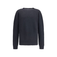 Rick Owens Black Fleece Wool Sweatshirt