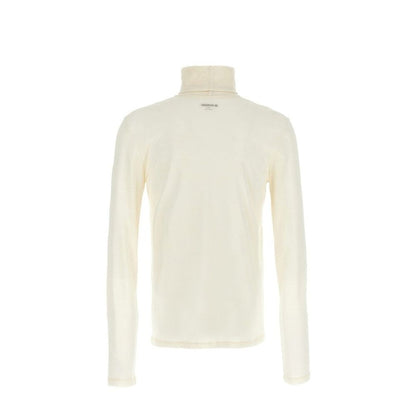 Jil Sander White Polyester Turtleneck
