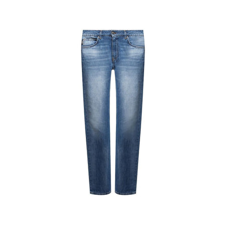 Versace Cotton Logo Denim Jeans