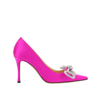MACH & MACH Double Bow Satin Pumps