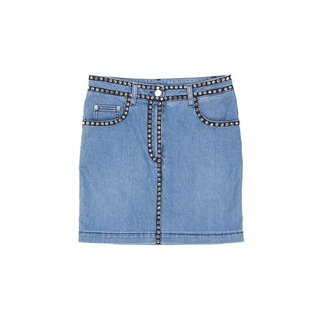 Moschino Couture Cotton Denim Skirt
