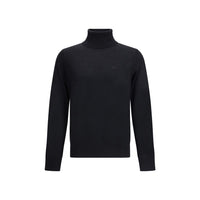 Dsquared² Black Fleece Wool Turtleneck