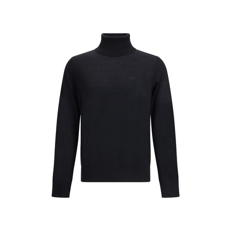 Dsquared² Black Fleece Wool Turtleneck