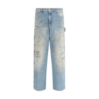 Golden Goose Light Blue Cotton Jeans Denim