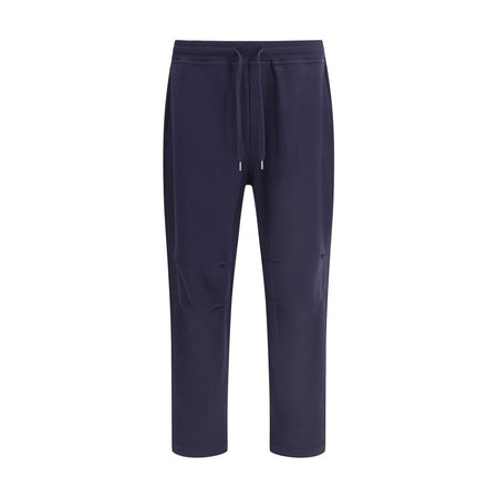 Brunello Cucinelli Blue Cotton Casual Pants