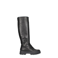Max Mara Black Leather Over The Knee