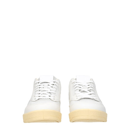 Jil Sander White Leather Low Top Sneakers