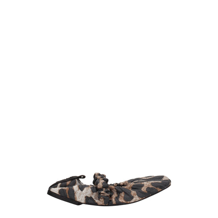 Ganni Beige Fabric Ballet Flats
