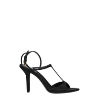 Givenchy Black Satin Stiletto Heels Sandals