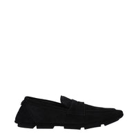 Dolce & Gabbana Black Leather Slip-On Loafers
