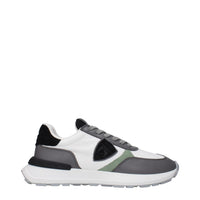 Philippe Model White Fabric Athletic Sneakers