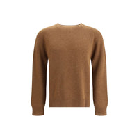 Jil Sander Brown Fleece Wool Sweatshirt