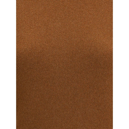 Ami Paris Brown Cashmere Cashmere Sweater