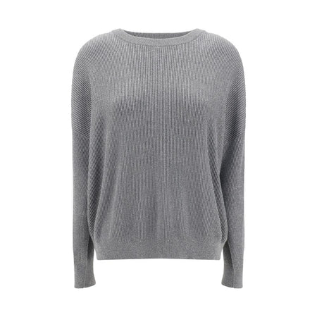 Brunello Cucinelli Gray Cotton Sweatshirt