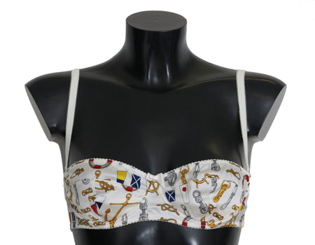Dolce & Gabbana White Balconcino Sailor Print Underwear