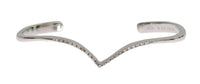 Nialaya Skyfall CZ 925 Silver Bangle Bracelet