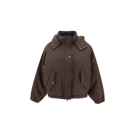 Brunello Cucinelli Brown Polyester Coat