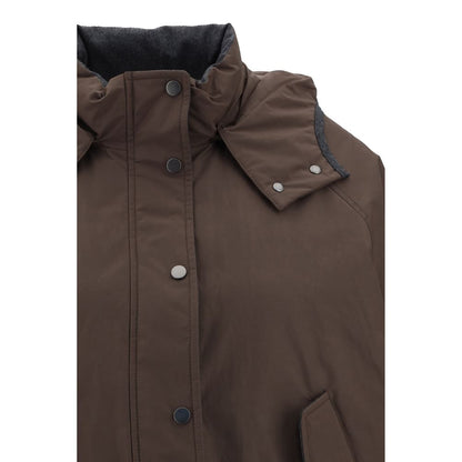 Brunello Cucinelli Brown Polyester Coat