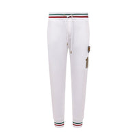 Dolce & Gabbana White Cotton Joggers (Workout Pants)