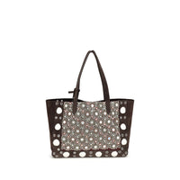 Valentino Garavani Brown Calf Leather Bos Taurus Shoulder Bag