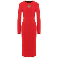 Dolce & Gabbana Red Viscose Dress