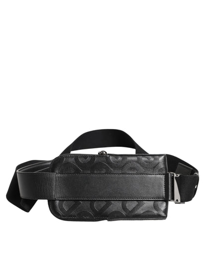 Dolce & Gabbana Gray DG Logo Mania Purse Phone Belt Waist Men Borse Bag