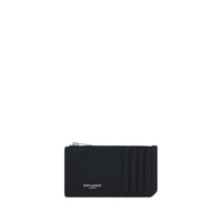 Saint Laurent Black Calf Leather Bos Taurus Wallet