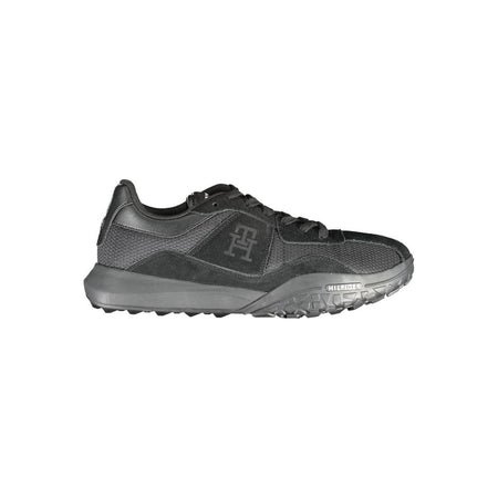 Tommy Hilfiger Black Polyester Sneaker