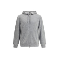 Brunello Cucinelli Gray Cashmere Sweatshirt