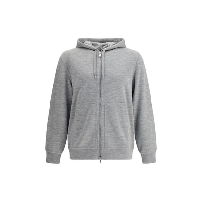 Brunello Cucinelli Gray Cashmere Sweatshirt