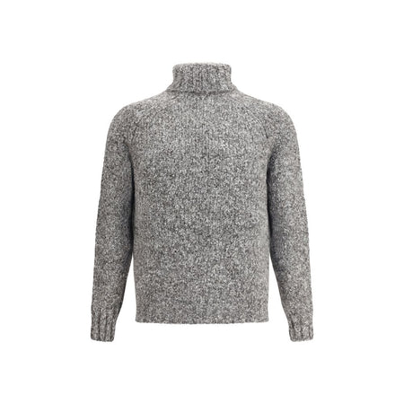 Brunello Cucinelli Gray Alpaca Vicugna Pacos Turtleneck