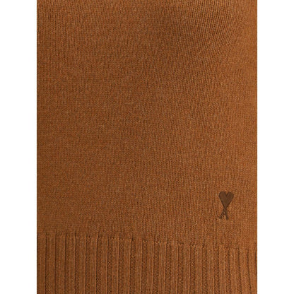 Ami Paris Brown Cashmere Sweatshirt