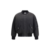 Saint Laurent Black Polyamide Bomber