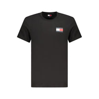 Tommy Hilfiger Black Cotton Men T-Shirt