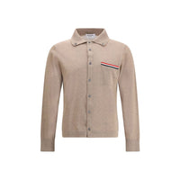 Thom Browne Beige Fleece Wool Cardigan