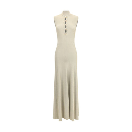 Self-Portrait Lurex knit long Dress